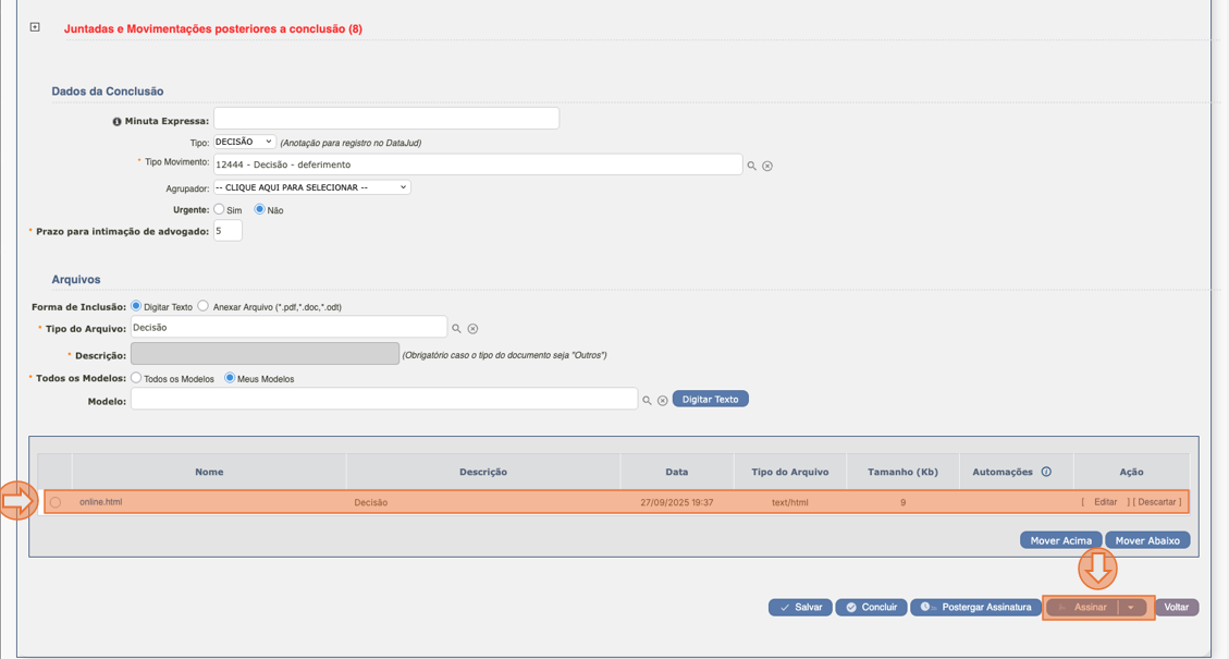 Assinatura de Documentos