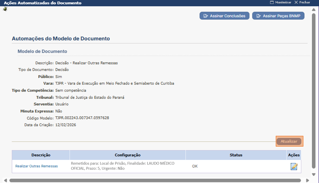 Automacao Outras Remessas