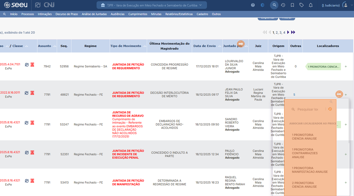 SEEU_CUMPRIMENTOS_LOTE