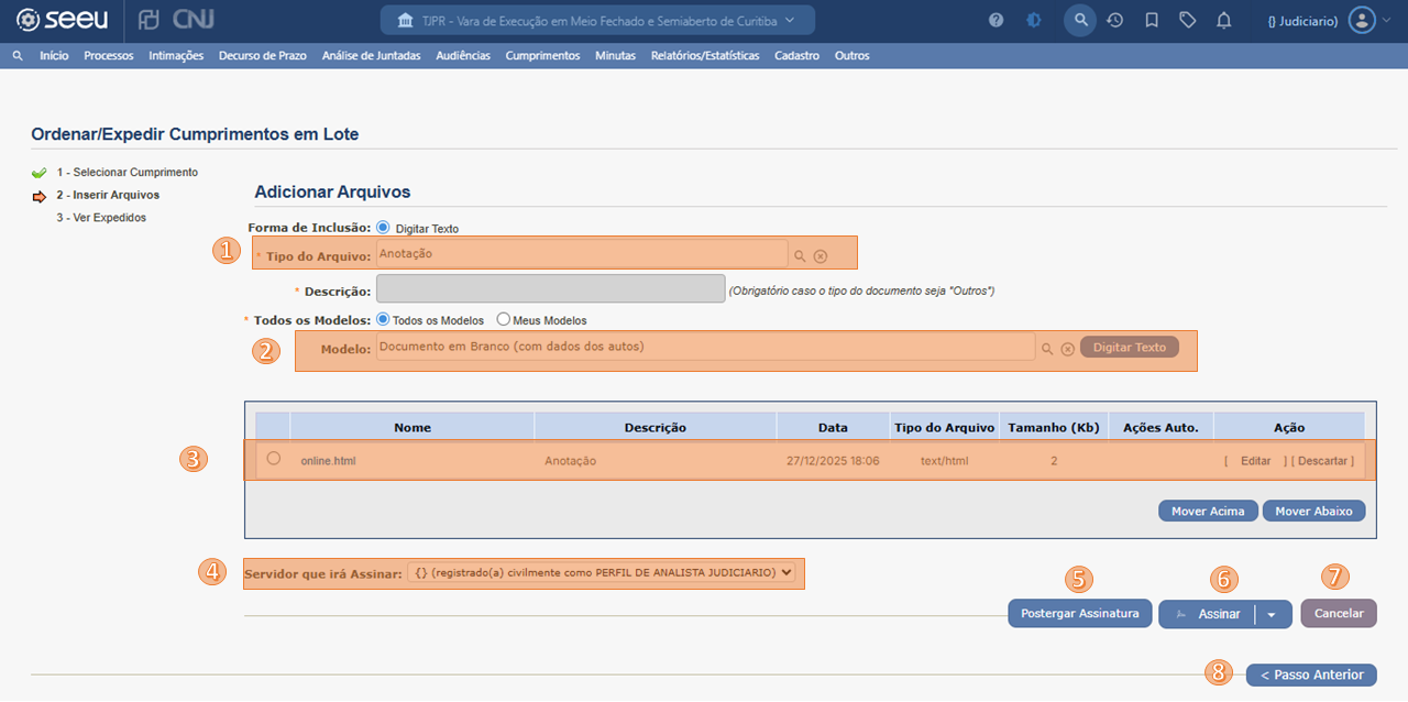 SEEU_CUMPRIMENTOS_LOTE