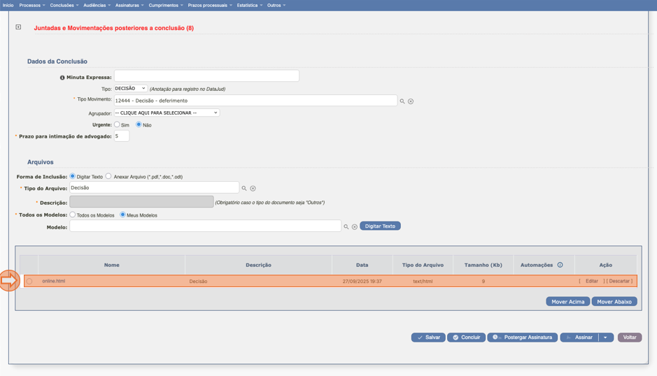 Assinatura de Documentos