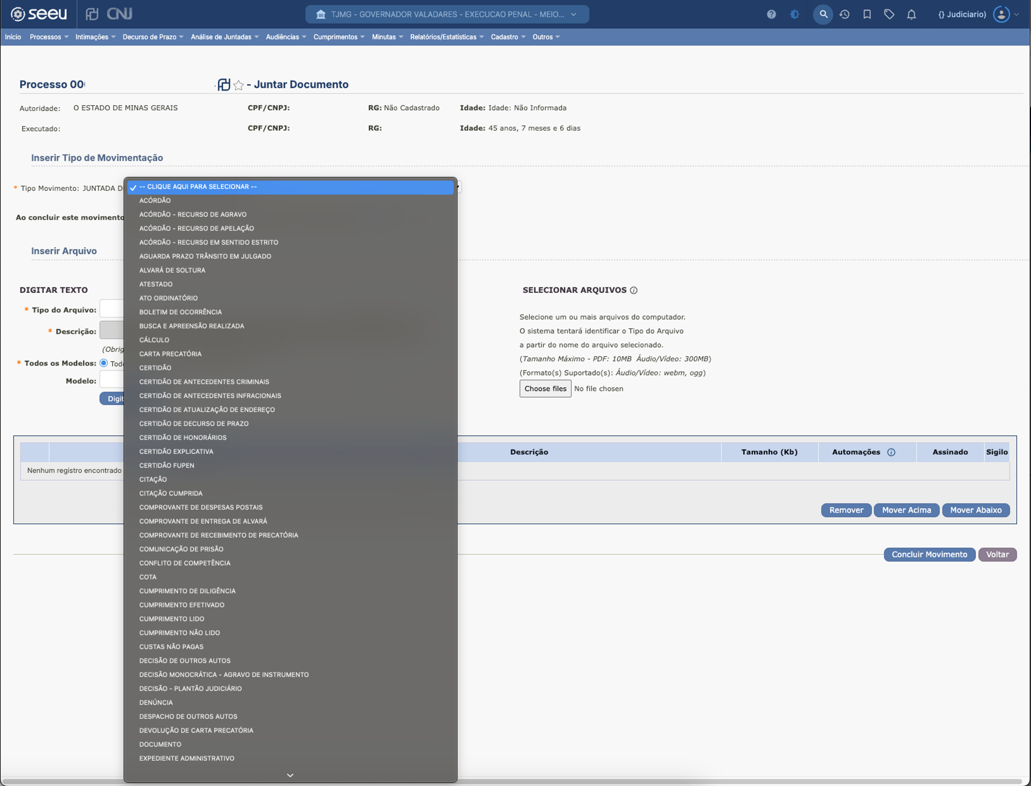 Assinatura de Documentos